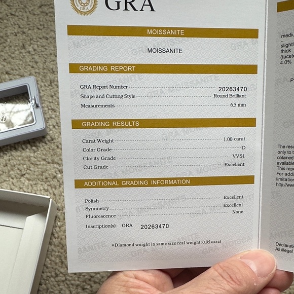 Moissanite Necklace - Picture 2 of 10